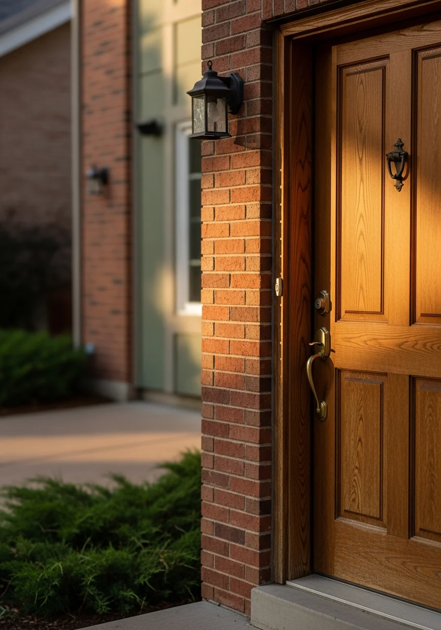 Detail view of a South Denver home exterior showing quality construction and well-maintained property features.